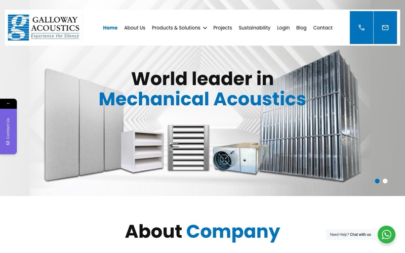 Galloway Acoustics website